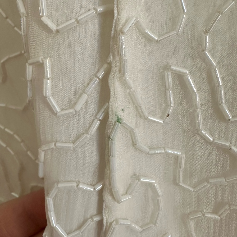 Vtg 80s Laurence Kazar Beaded Cocktail Dress - Picture 15 of 15